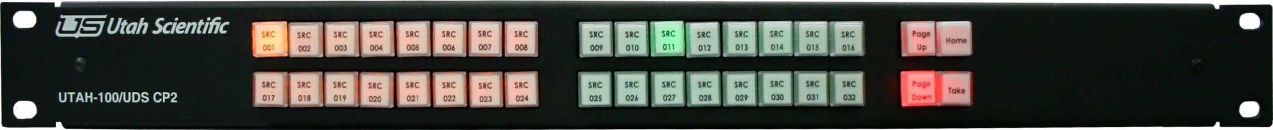 UTAH-100/UDS CP2 hardware control panel with 32 programmable buttons